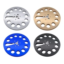 7" Tape Reel Aluminum Empty Spool Takeup- Reel with 12 Holes