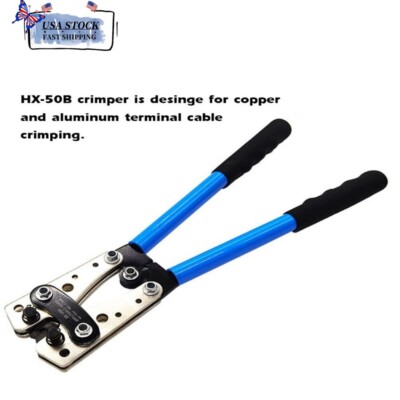 Terminal Cable Crimping Tool Professional Crimper Plier Car Copper Ring Terminal
