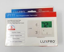 LUXPRO P111 Non-Programmable Manual Thermostat