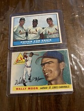 1955 Topps #67 Wally Moon Power For Ernie Bill White St Louis Cardinals Cards