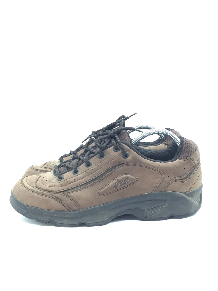 Asics QL116 Zapatillas Deportivas De Cuero Marrón T.46,5 US.12 UK.11,5 - Imagen 2 de 4