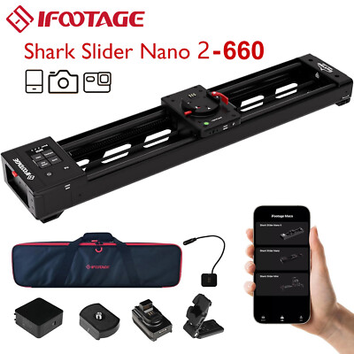 iFootage Shark Slider Nano II 660 Motorized Camera Slider 26'' Multi-Axis Slider