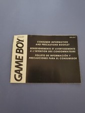 Game Boy Consumer Information And Precautions Booklet Fold Out DMG-USA-7