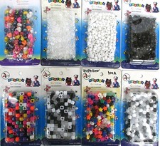 PICK 1 PACK-VARIOUS SHAPE HAIR BEADS,WAVE KANDI, ART CRAFT,SIZE 9 10 MM
