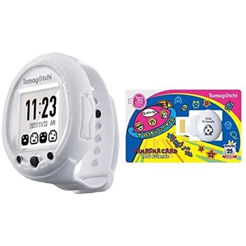 Bandai Tamagotchi Smart 25th Anniversary Set White 2021 W/ Tamasma 