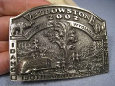 Rare YELLOWSTONE 2002 Belt Buckle 130TH Anniversary
