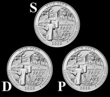 2020 P,D,S Connecticut "Weir Farm" Quarter US "BU" ATB (3 Coins)