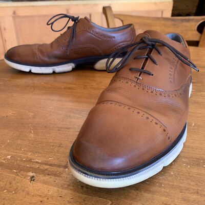 Johnston Murphy Tan Cap Toe Sneakers Waterproof White Soles  display picture 3