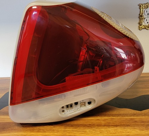 RARE VTG Apple iMac G3 m5521 Ruby Red Computer - Photo 4/9