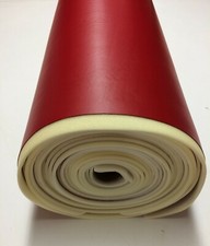1/4" FOAM BACKED MARINE VINYL RED AUTO ATV BOAT UPHOLSTERY FABRIC BTY 54"W