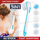 5 in 1 Electric Body Brush Long Handle Bath Shower Back Scrubber AU