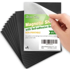 Strong Flexible Self-Adhesive Magnetic Sheets 8.5 x 11 20 Mil 12PCs Stone City