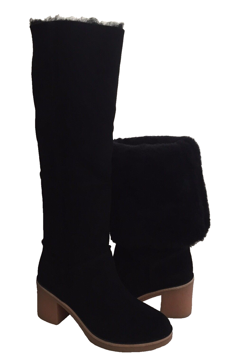 UGG CLASSIC TALL KASEN TALL BLACK SUEDE BOOT US EU UK