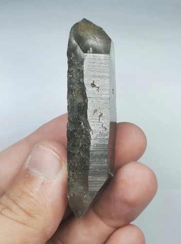 Riebeckite included DT Quartz crystal from Zagi mountains Kpk Pakistan. - Picture 6 of 13