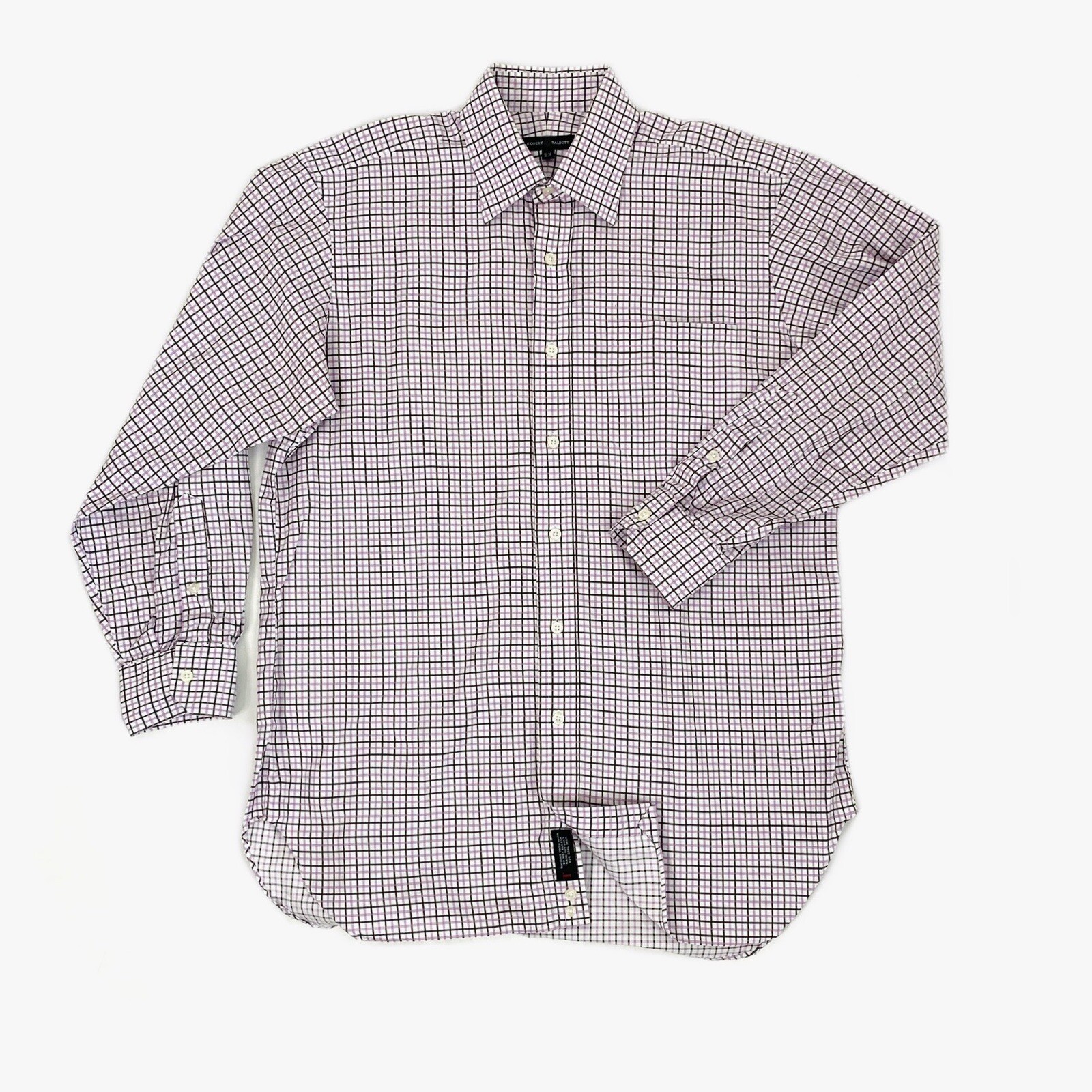 Robert Talbott Pink And White Grid Pattern Shirt … - image 5