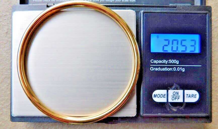 9CT SOLID YELLOW GOLD Golf Bangle 9k Vermeil Bracelet Like New RRP3,450.00 eBay