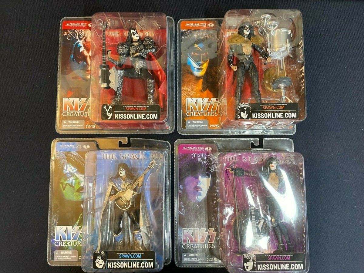 McFarlane KISS Creatures; The Fox; The Demon; The Space Ace - 4