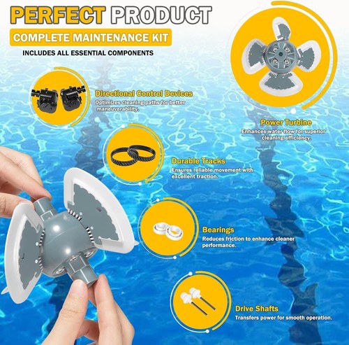 Barracuda MX8 Tune Up Rebuild Kit for Zodiac MX8 Elite MX6 Pool Cleaner R0796200 - Picture 10 of 15