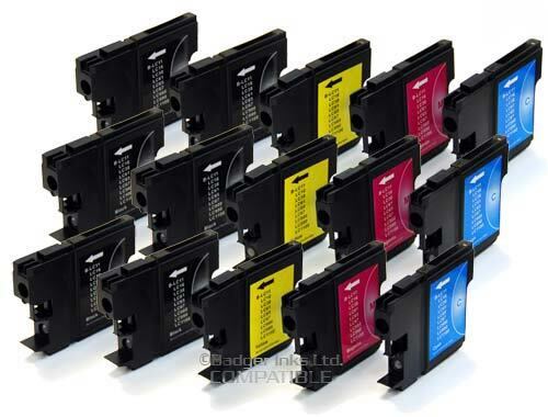 LC1100 x3 Sets PLUS 3 extra BK Compatible Printer Ink Cartridges - Afbeelding 1 van 1