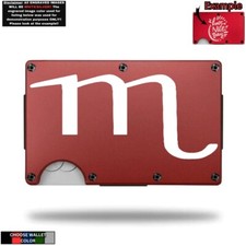 SCORPIO Symbol Laser Engraved Onto An Aluminum Wallet