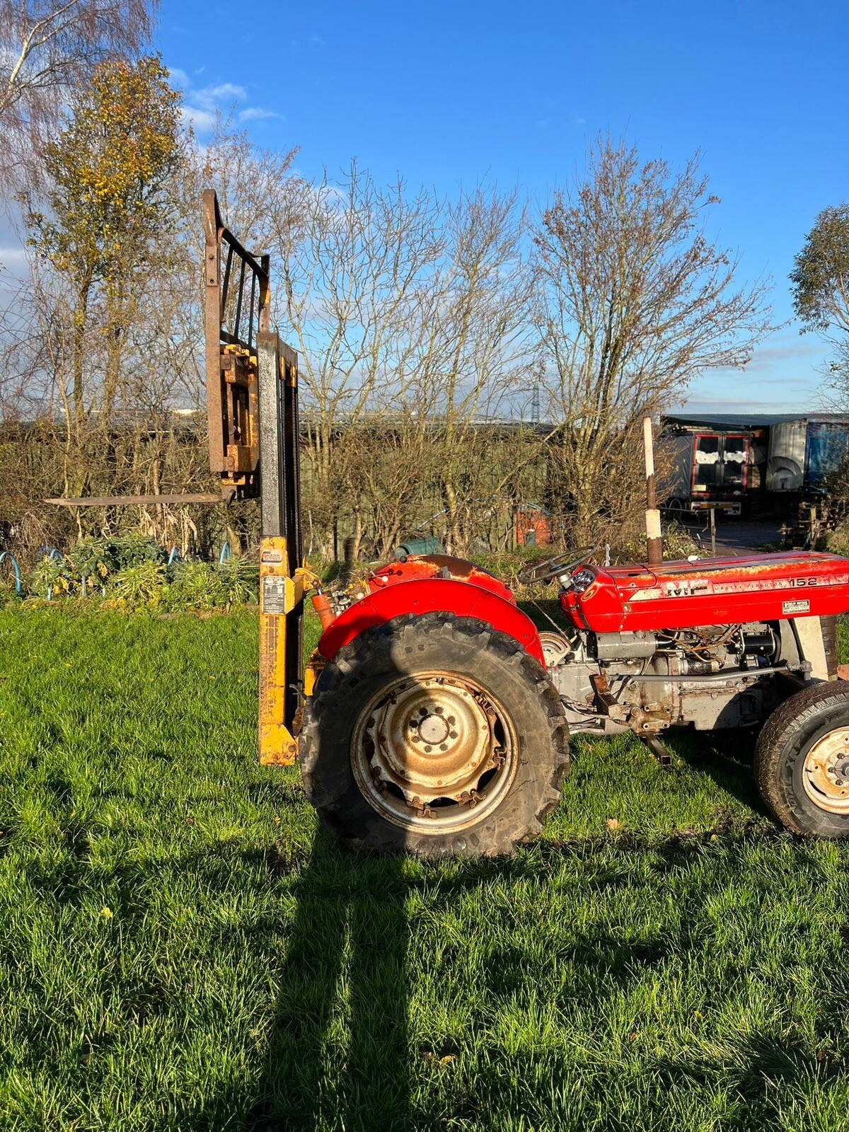 Massey Ferguson 152 mk3 tractor with Cameron Gardner rear forklift eBay