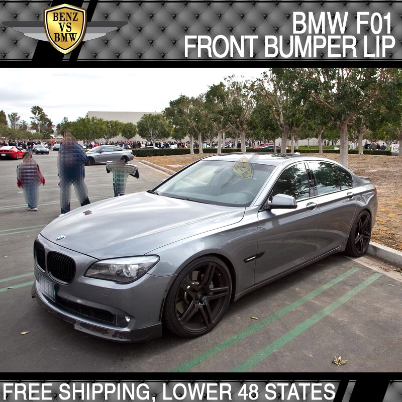 Fits 09-12 BMW F01 7-Serie 40i 750i 760i VRS Style Front Bumper Lip Spoiler PU — 第 2/4 张图片