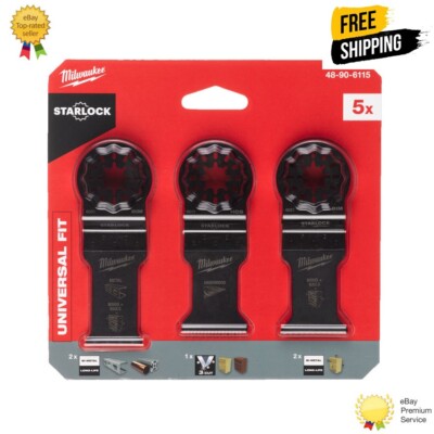 Milwaukee MULTITOOL HOLZ/METALL KLINGEN SET - 5-teilig - Universal Fit - 48906115