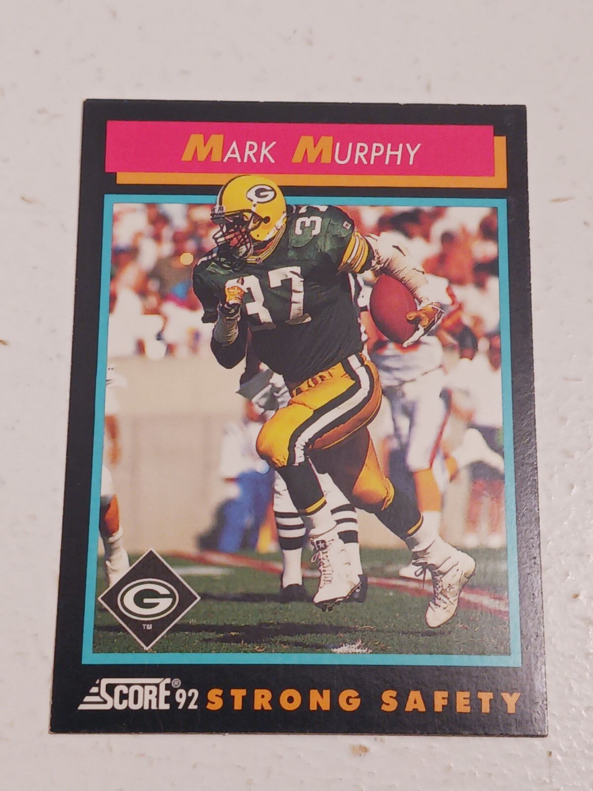 Mark Murphy Green Bay Packers 1992 Score Card #369