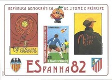 Timbre Sports Football St Thomas et Prince PA24 ** non dentelé (70500EN)