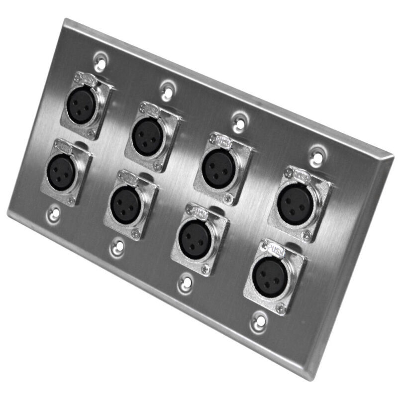 - 4 Gang With 8 Xlr Female Connectors