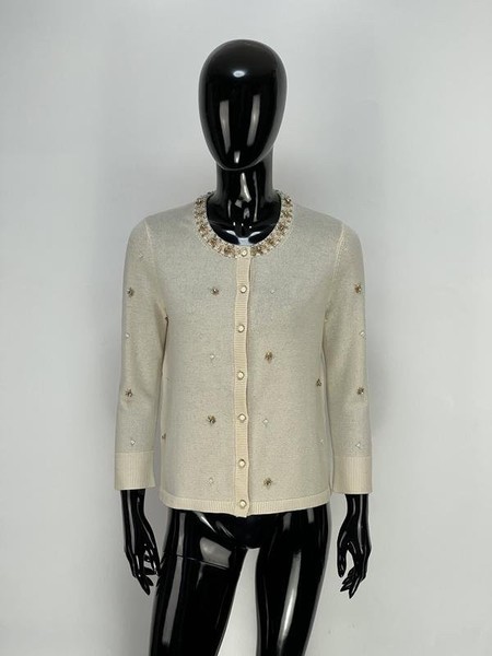 Women Kate Spade Sweater Beige Wool M