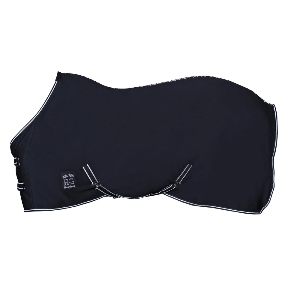 Horse Guard Cooler Decke für Pferde - schwarz - 115 cm Pferdedecke Abschwitzdeck