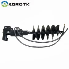 AGT 8in Auger Drill Bits For KX12-CDB/H15 Mini Excavator Attachment Small Digger