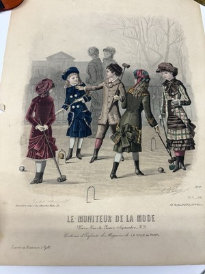 Le Moniteur de la Mode Original #5_1881 Hand Colored  Print Paris Mode Journal