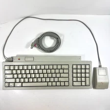 Vintage Apple Keyboard II M0487 + ADB Mouse G5431 + Cord Set Clean Untested VTG