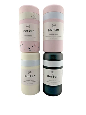 W&P Porter 12 oz Insulated Bottle Ceramic Coating Leakproof Wide Mouth- New!!