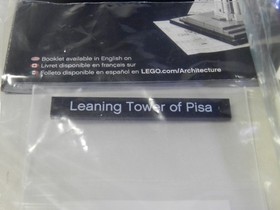 LEGO ARCHITECTURE: The Leaning Tower of Pisa (21015) Pisa, Italy
