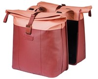 Doppelpacktasche Basil Vive 2835L 14 X 30 X 38 Cm  Bordeaux/Rosa