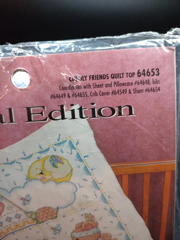 Nuevo kit de edredón punto de cruz Bucilla Cuddly Friends #64653 de colección Foto 3 de 4