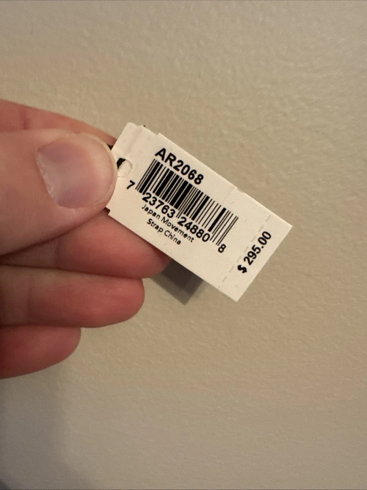 NEW AUTHENTIC EMPORIO ARMANI KAPPA SILVER GOLD MOP MESH WOMEN'S AR2068 WATCH - Image 3 of 3