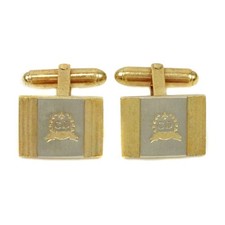 Christian Dior CD Logo Cufflinks Gold-tone Men F161