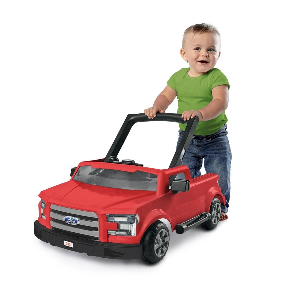 Bright Starts Ford F-150 4 in 1 Ways to Play Baby Activity Walker Rapid Red - image 3 of 4