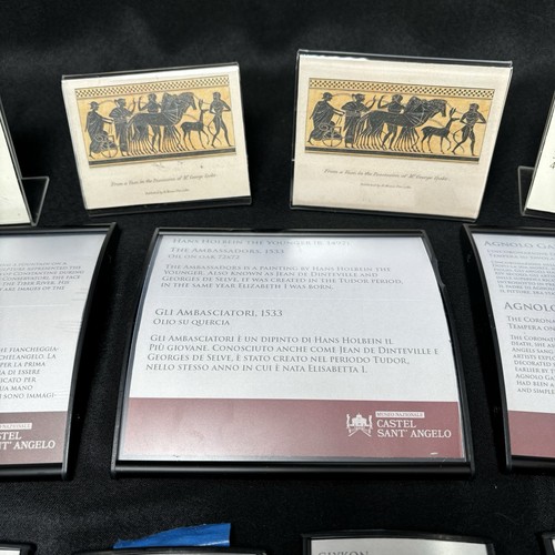 RED NOTICE Screen Used Movie Props! Plaques from the Castel Sant' Angelo Museum - Picture 6 of 12