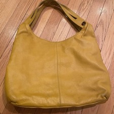 Jil Sander Yellow Mustard Leather Hobo Should...