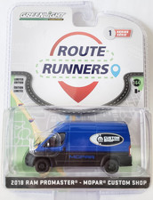 Greenlight 2018 Ram Promaster Route Runners Mopar Custom Shop Diecast 1:64 Blue