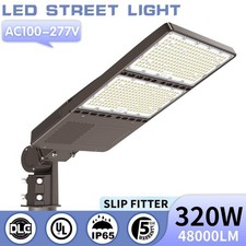 320W LED Parking Lot Light Dusk to Dawn Outdoor Street Courts Shoebox Area Lamp