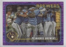 2024 Topps Series 2 Purple Foil 797/799 Milwaukee Brewers #533 5km