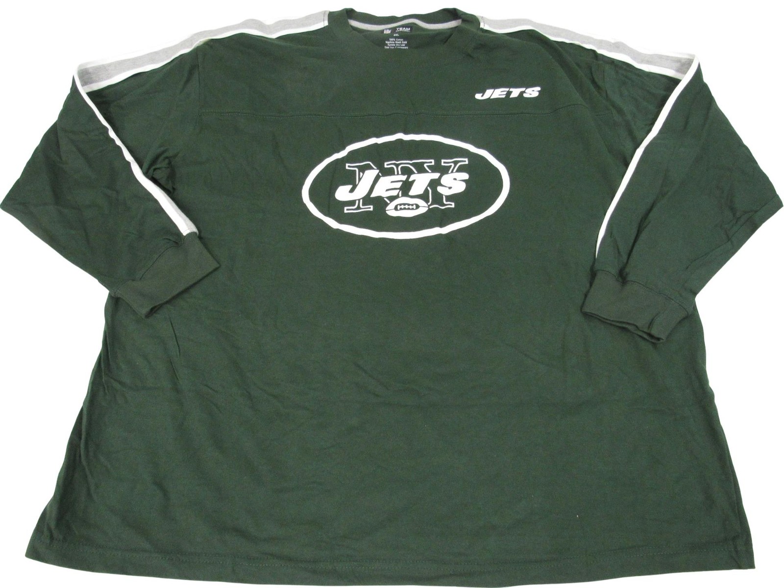 New York Jets Mens Big & Tall Sizes 2XL-3XL NFL Long Sleeve Green Shirt