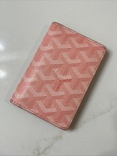 Pink Goyard Bifold Card Holder 9 Slots
