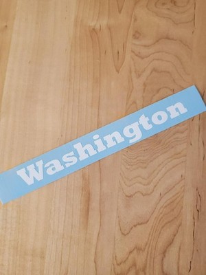 Washington WA decals stickers vinyl (2) pair gloss WHITE 24'' FAST USA